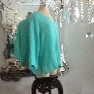 NEW XXL SeaGreen V Neck PulloverTop